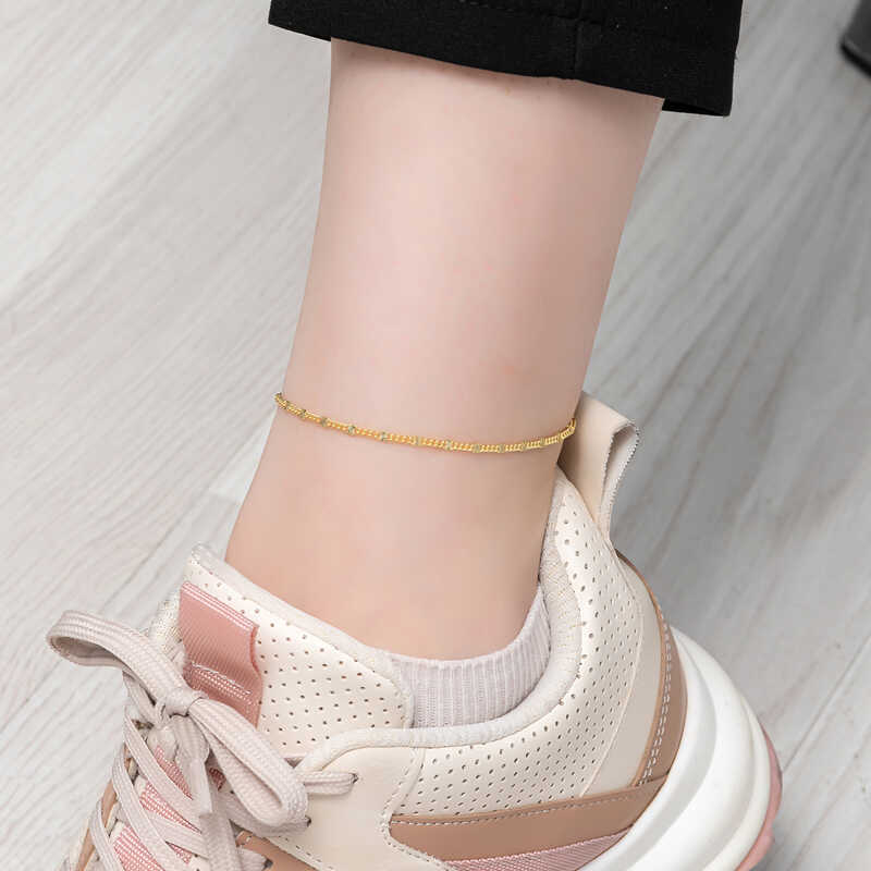 Silver Gold Pen Anklet