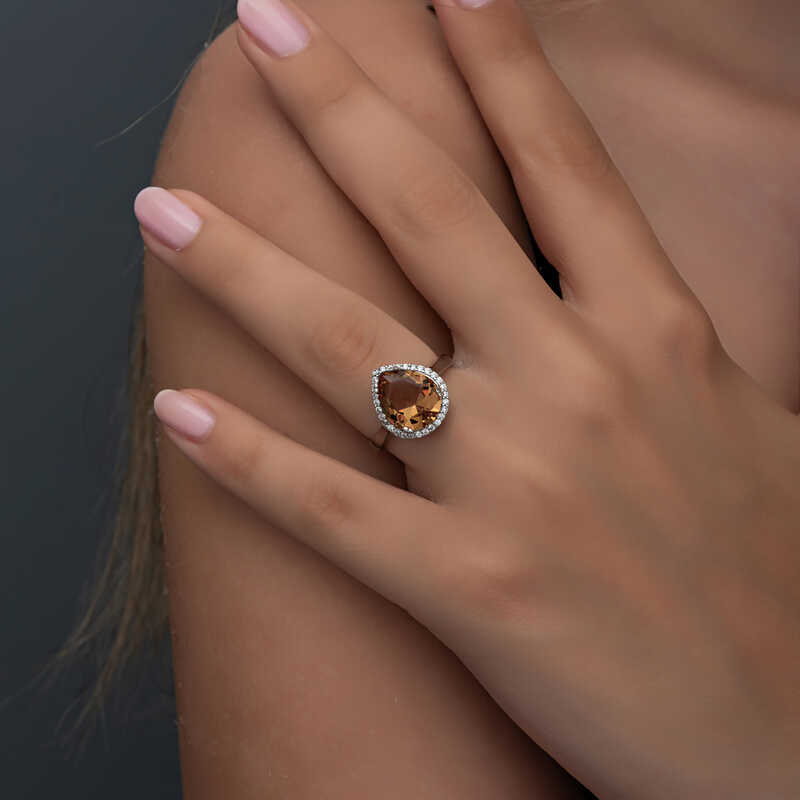 Silver Zultanite Drop Women’s Ring