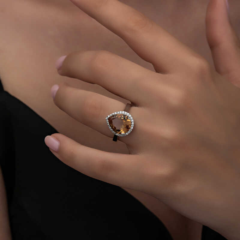 Silver Zultanite Drop Women’s Ring