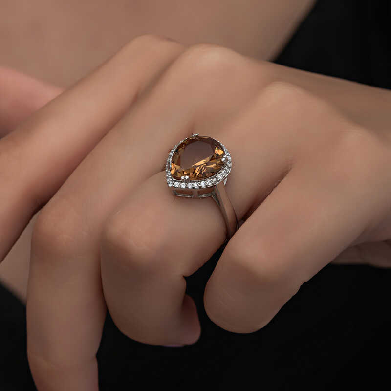 Silver Zultanite Drop Women’s Ring