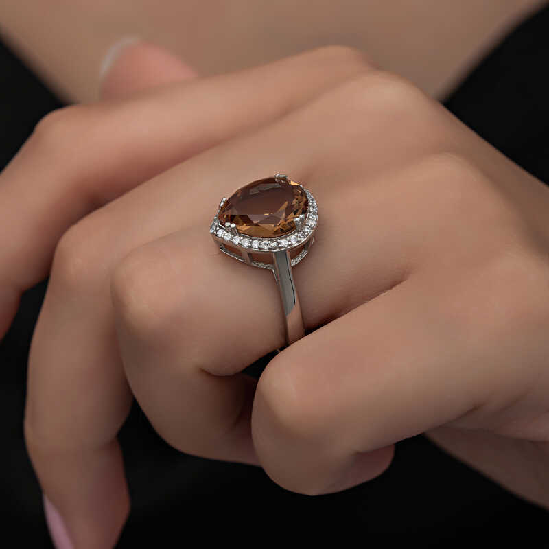Silver Zultanite Drop Women’s Ring