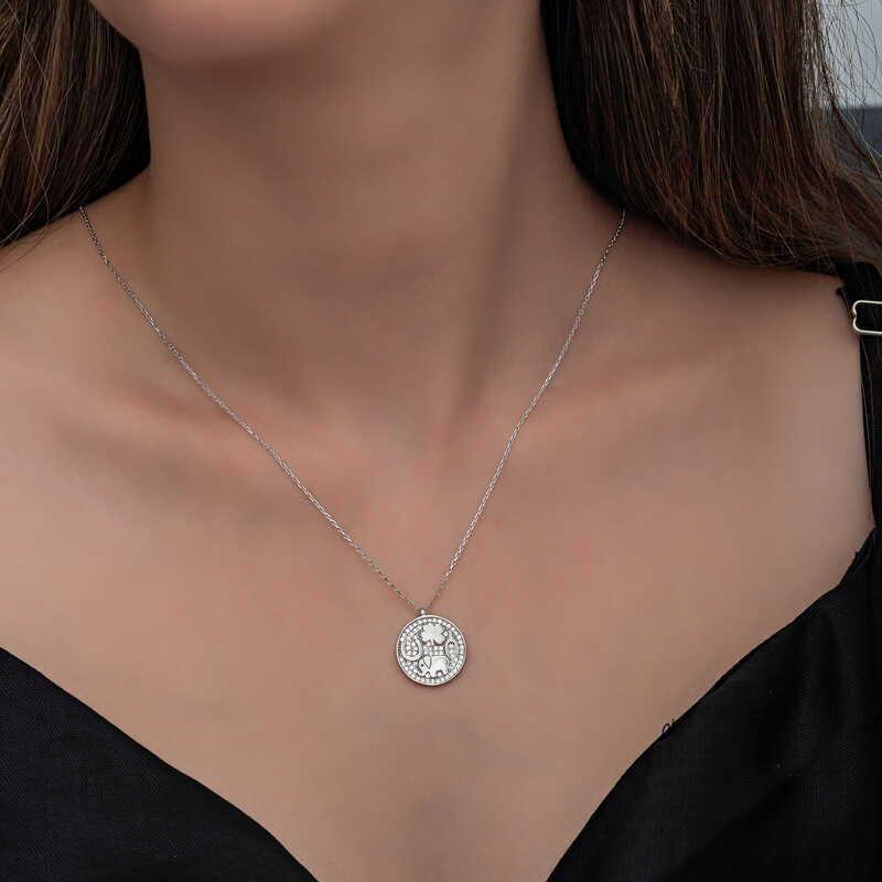 Silver Elephant Motif Lucky Women’s Necklace