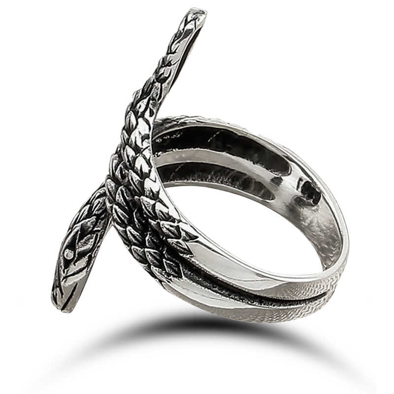Silver Snake Men’s Ring