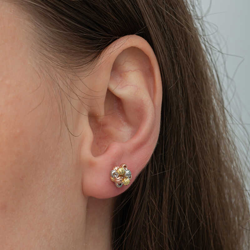 Silver Color Dorika Women’s Stud Earrings