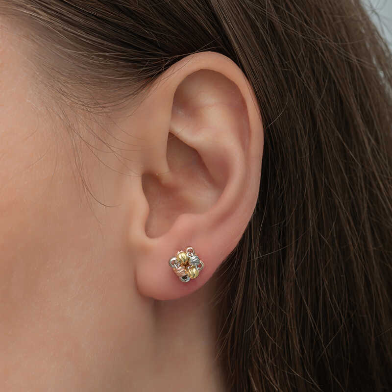 Silver Color Dorika Women’s Stud Earrings