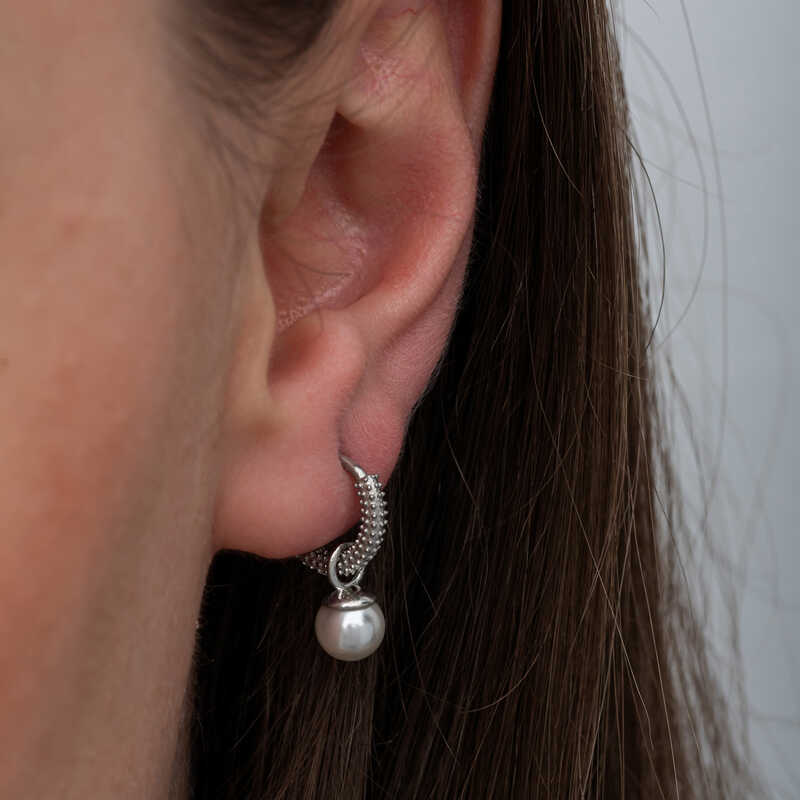 Silver Pearl Women’s Earrings