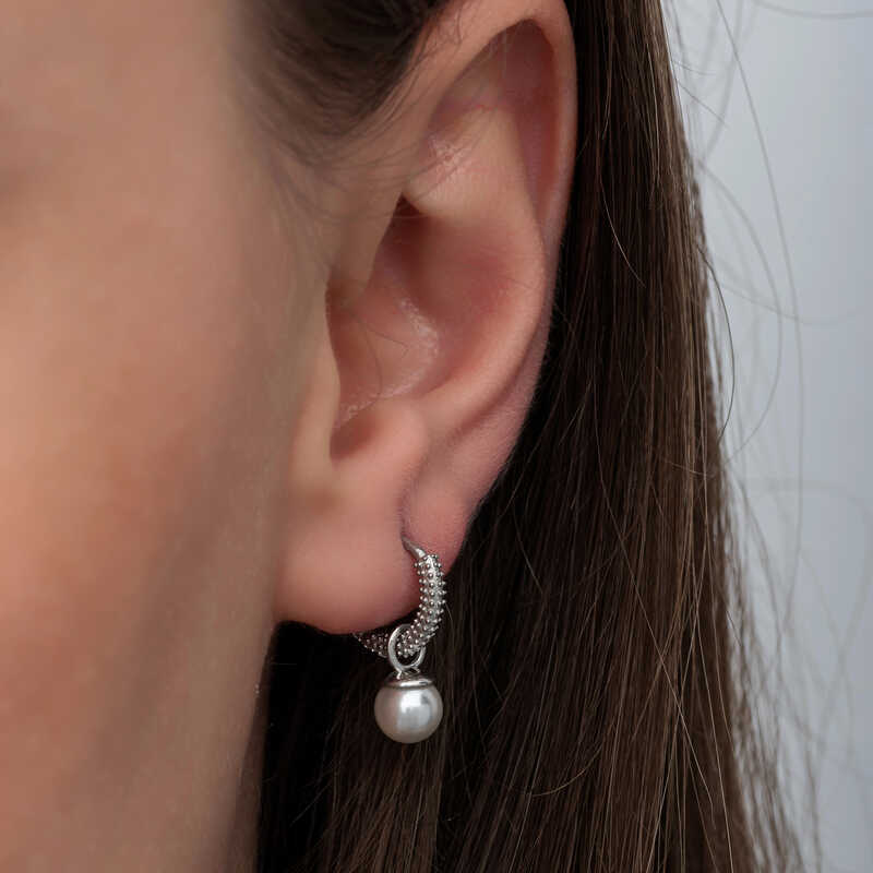 Silver Pearl Women’s Earrings