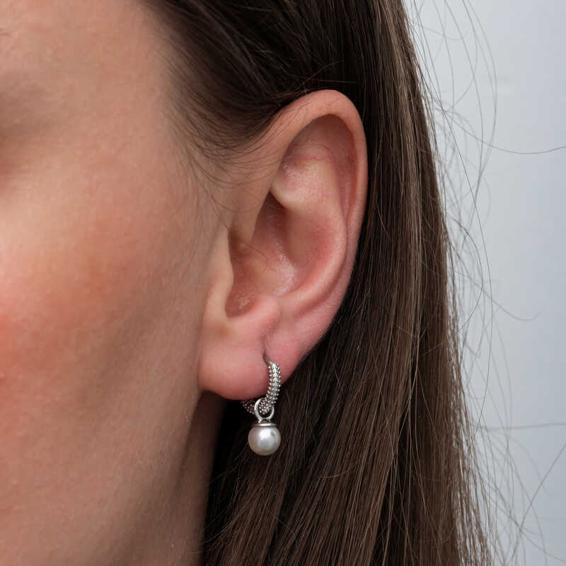 Silver Pearl Women’s Earrings