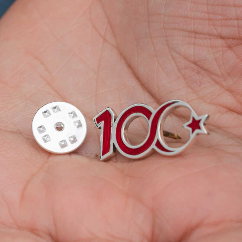 Silver Star and Crescent 100th Anniversary Badge