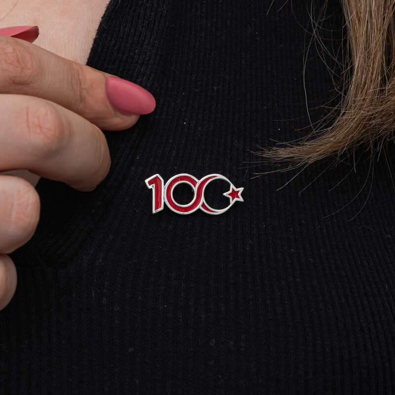 Silver Star and Crescent 100th Anniversary Badge