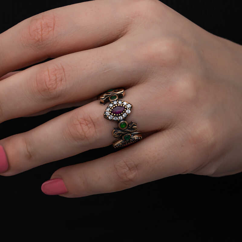 Silver Adjustable Authentic Shuttle Women’s Ring