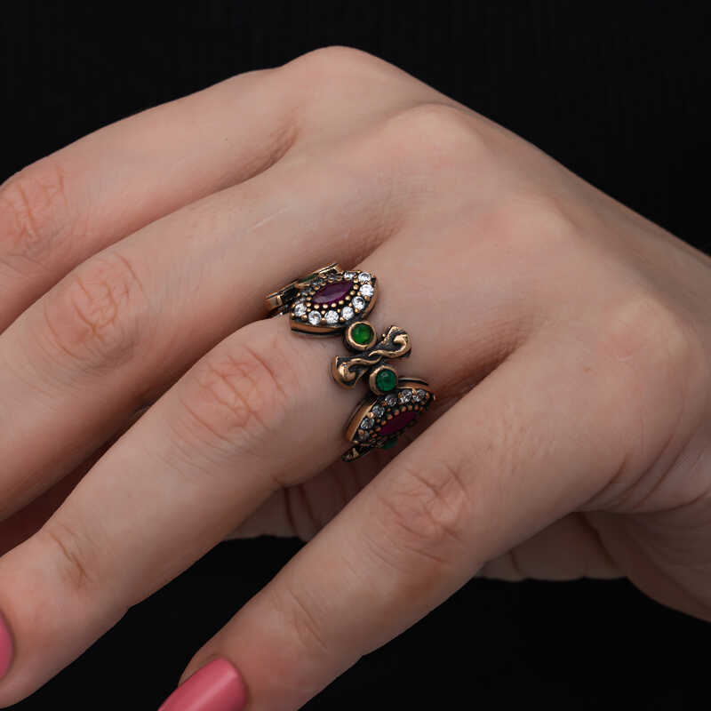Silver Adjustable Authentic Shuttle Women’s Ring