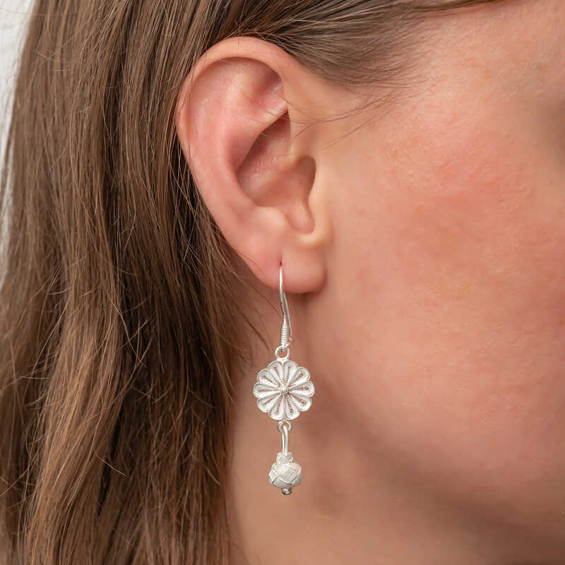 Silver Dangling Trabzon Kazaz Women’s Earrings