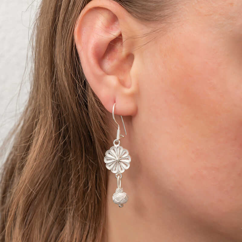 Silver Dangling Trabzon Kazaz Women’s Earrings
