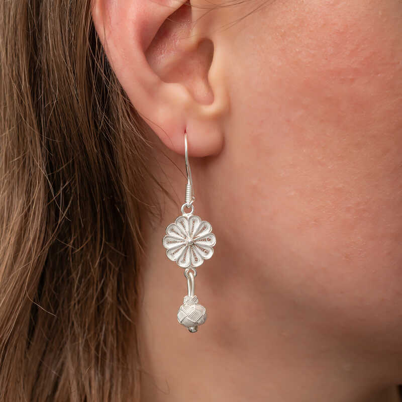 Silver Dangling Trabzon Kazaz Women’s Earrings
