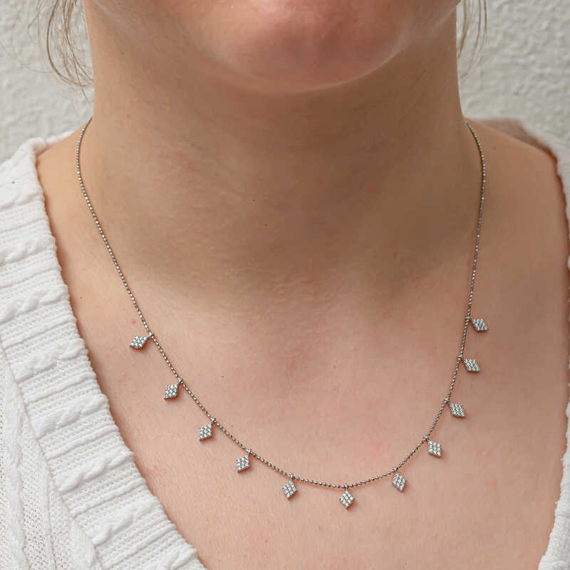 Silver Diamond Cut Lucky Women’s Necklace