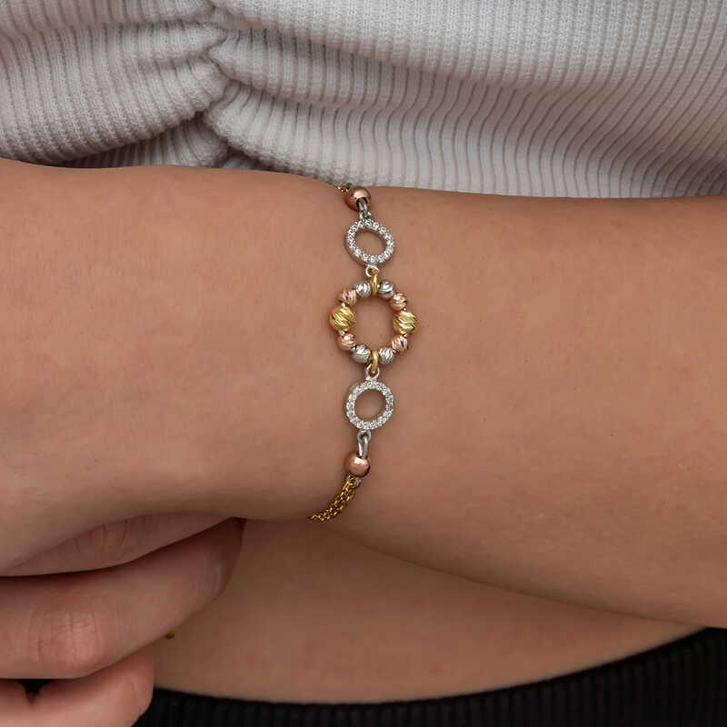 Silver-Colored Dorika Ring Bracelet