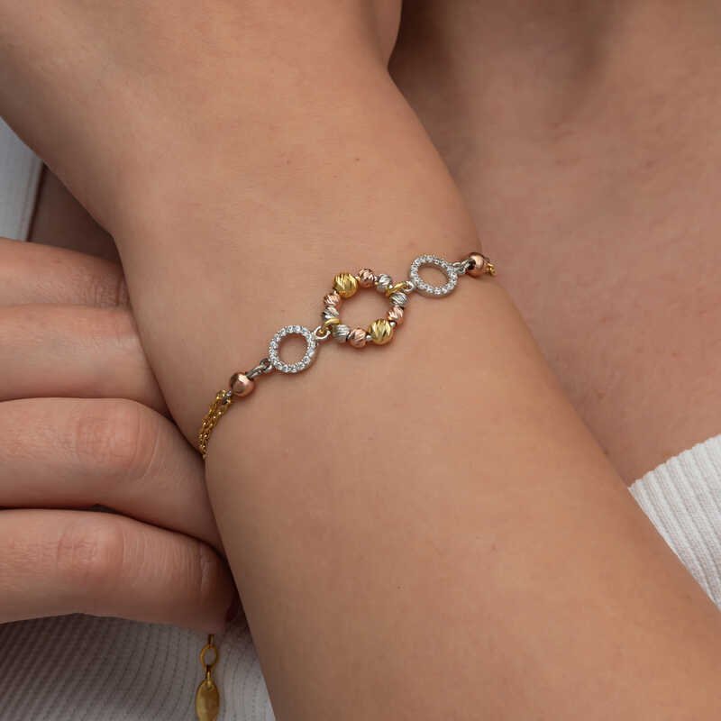 Silver-Colored Dorika Ring Bracelet