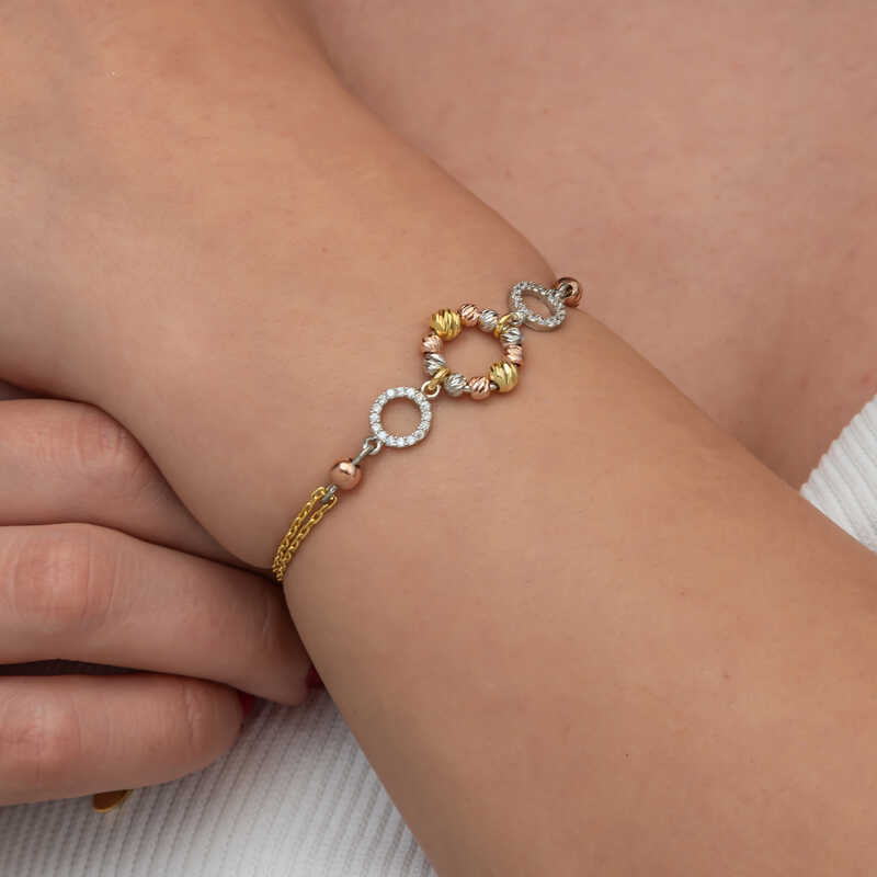 Silver-Colored Dorika Ring Bracelet