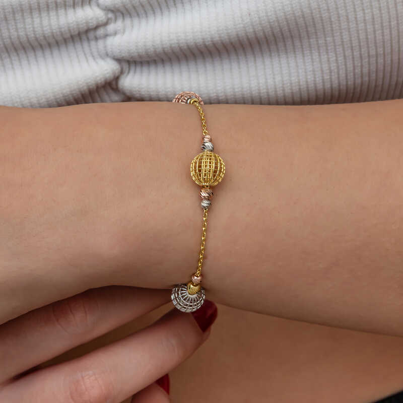 Silver Colored Ball Dorika Women’s Bracelet
