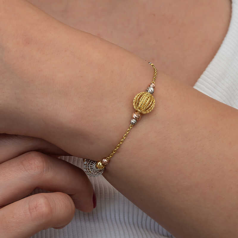 Silver Colored Ball Dorika Women’s Bracelet