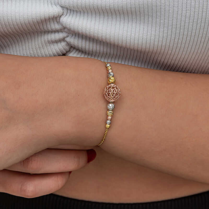 Silver Colored Ball Dorika Women’s Bracelet