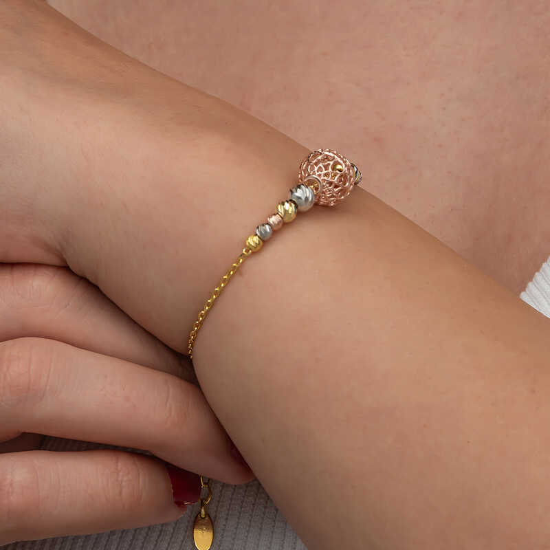 Silver Colored Ball Dorika Women’s Bracelet