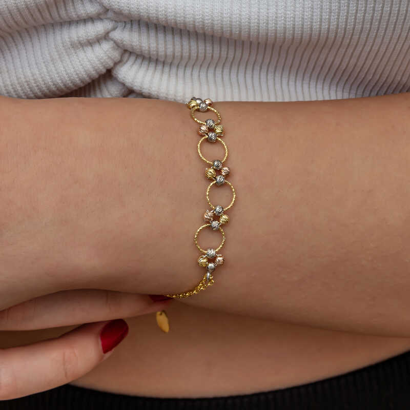 Silver-Colored Dorika Women’s Ring Bracelet
