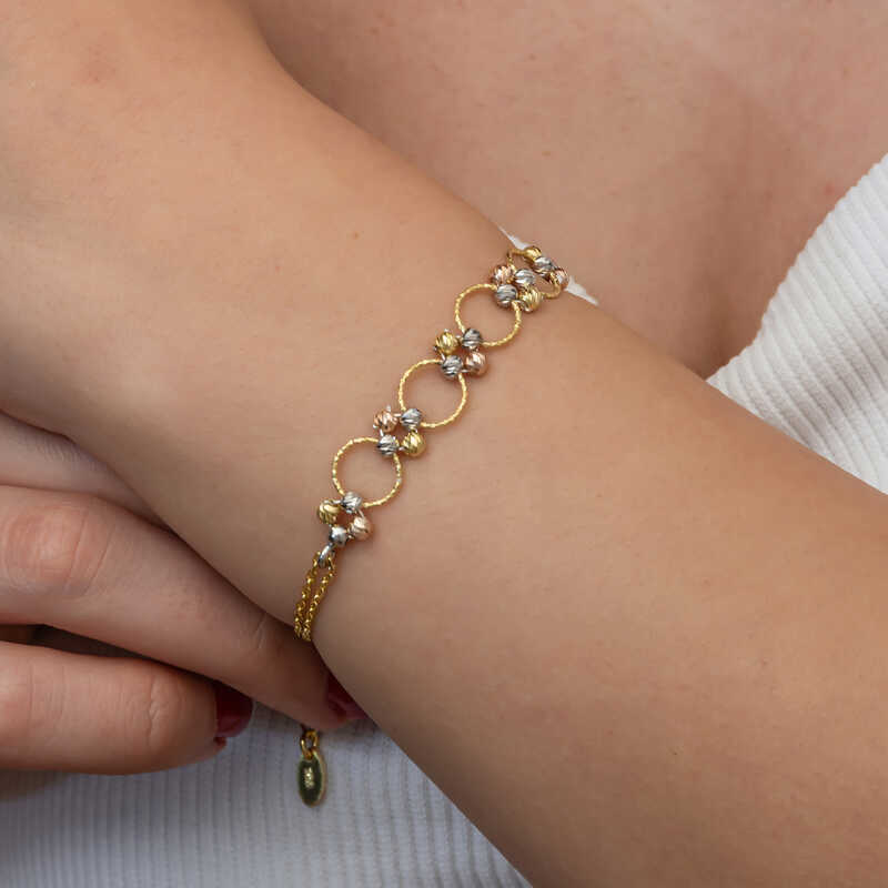 Silver-Colored Dorika Women’s Ring Bracelet