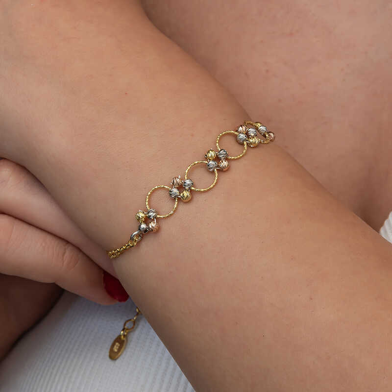 Silver-Colored Dorika Women’s Ring Bracelet