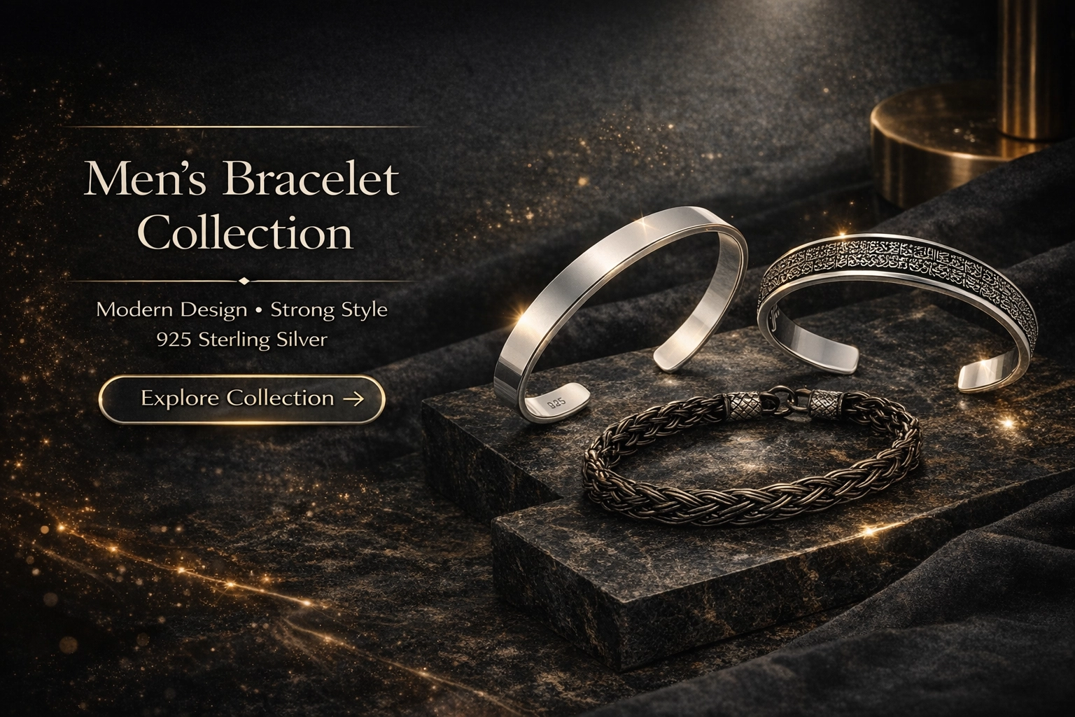 Tekbir Silver Bracelets for Men