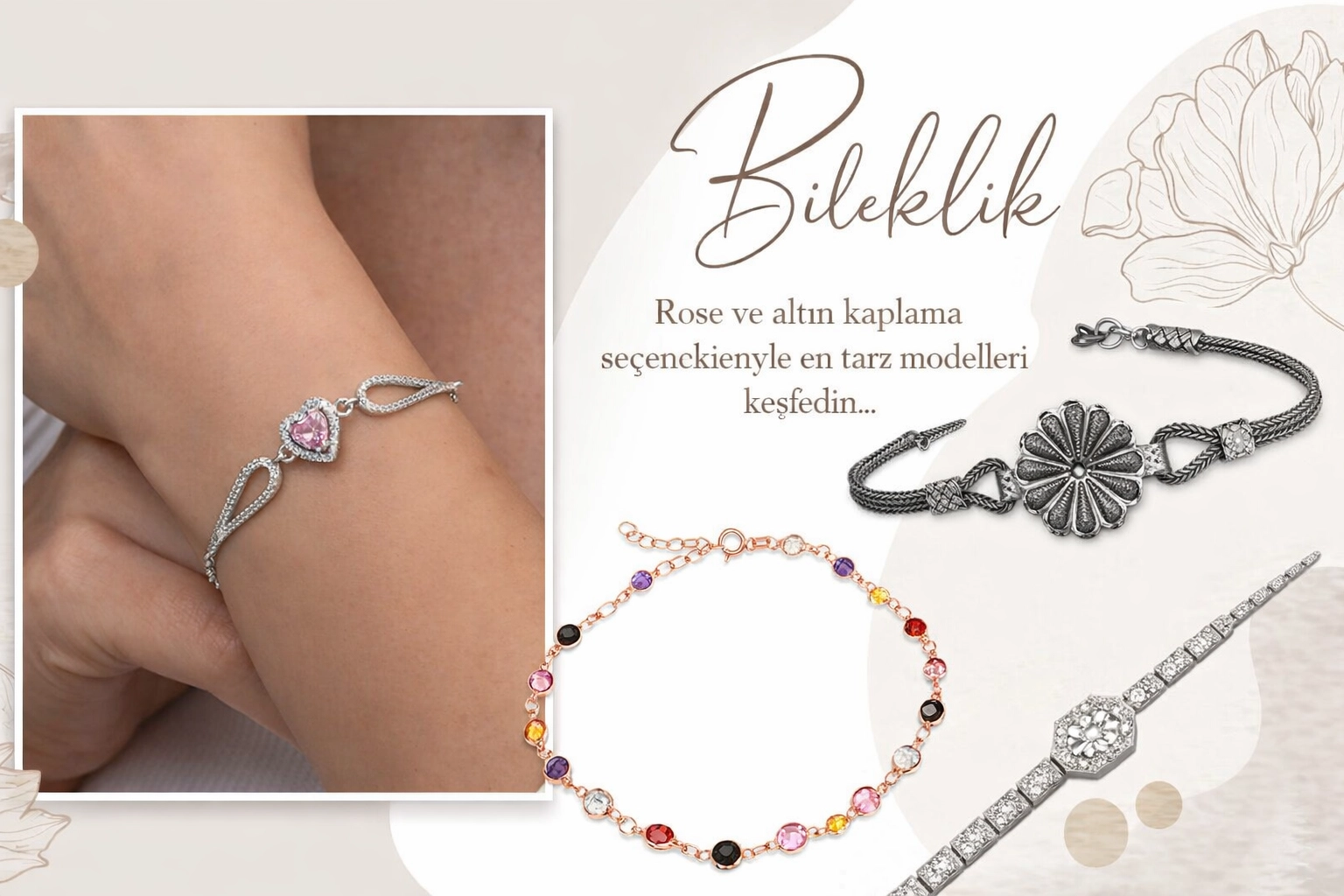 Tekbir Silver Gümüş Bileklik Modelleri