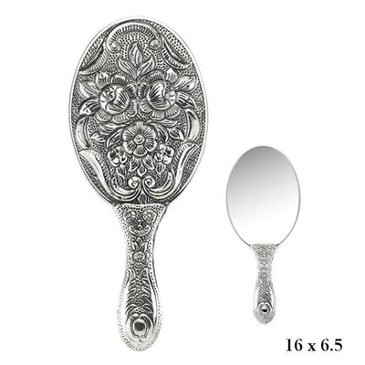 Tekbir Silver - Manolya Motifli El Aynası