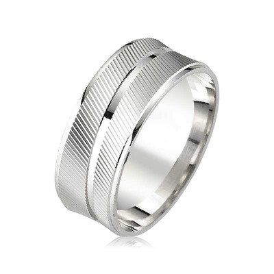 Tekbir Silver - Rodyumlu Alyans